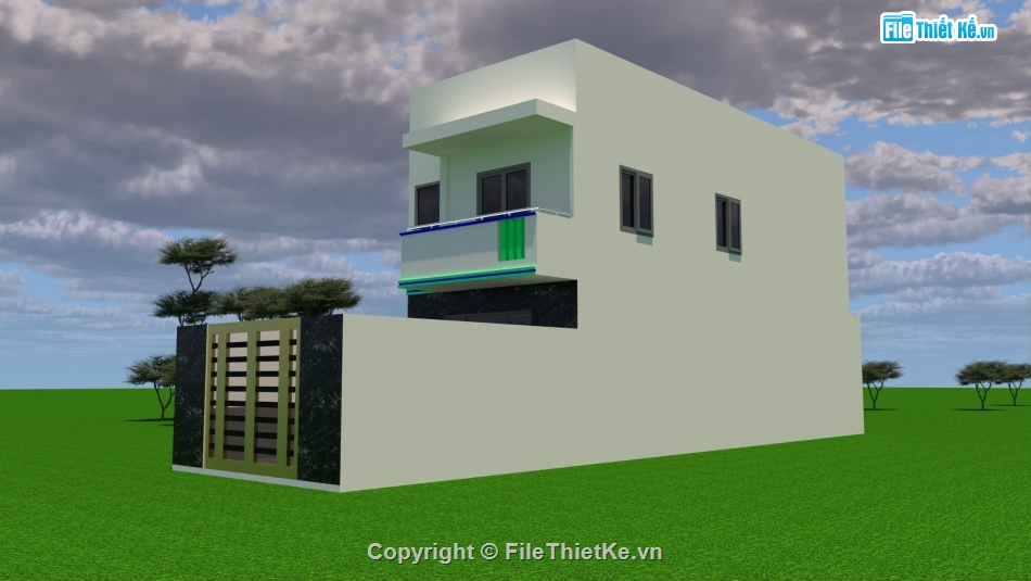 Sketchup nhà phố,Sketchup nội thất,Mẫu nhà phố,Model Sketchup nhà phố,File sketchup nhà phố